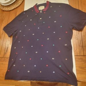 Gucci Mens Polo XXL Dark Blue